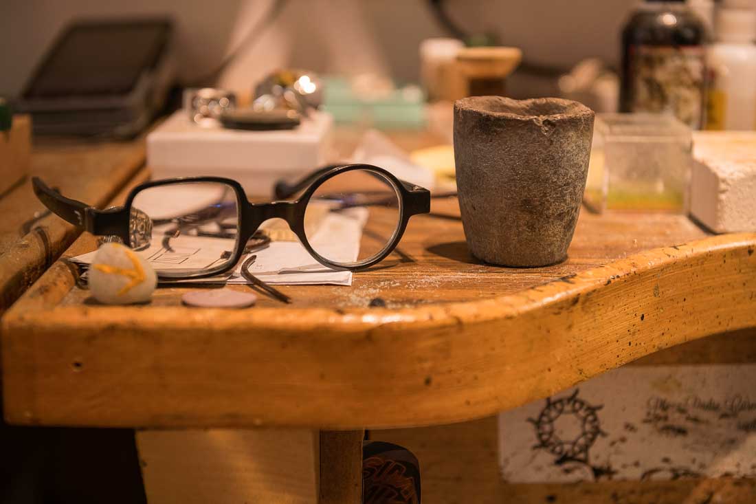Detalle de las Gafas de Sánchez Ponce
