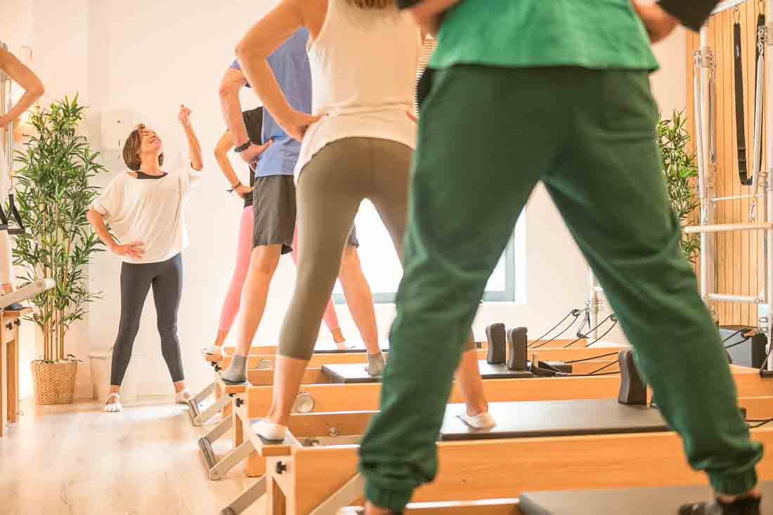 Reportaje de Fotos de una Clase de Pilates